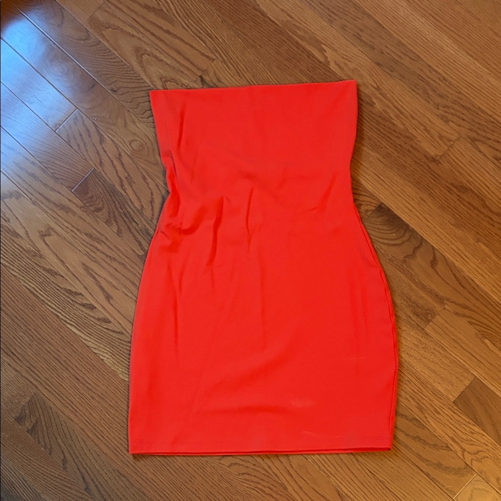 Susana Monaco Strapless Red Dress